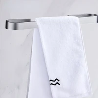bathroom non perforated towel rack towel bar hanging rod single rod space aluminum wall mounted towel bar storage rack