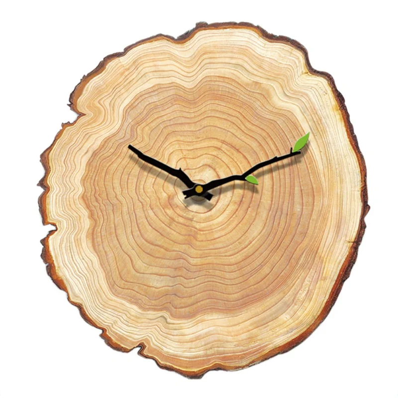 DIY Деревянные винтажные декоративные часы для кафе офиса дома кухни Настенный