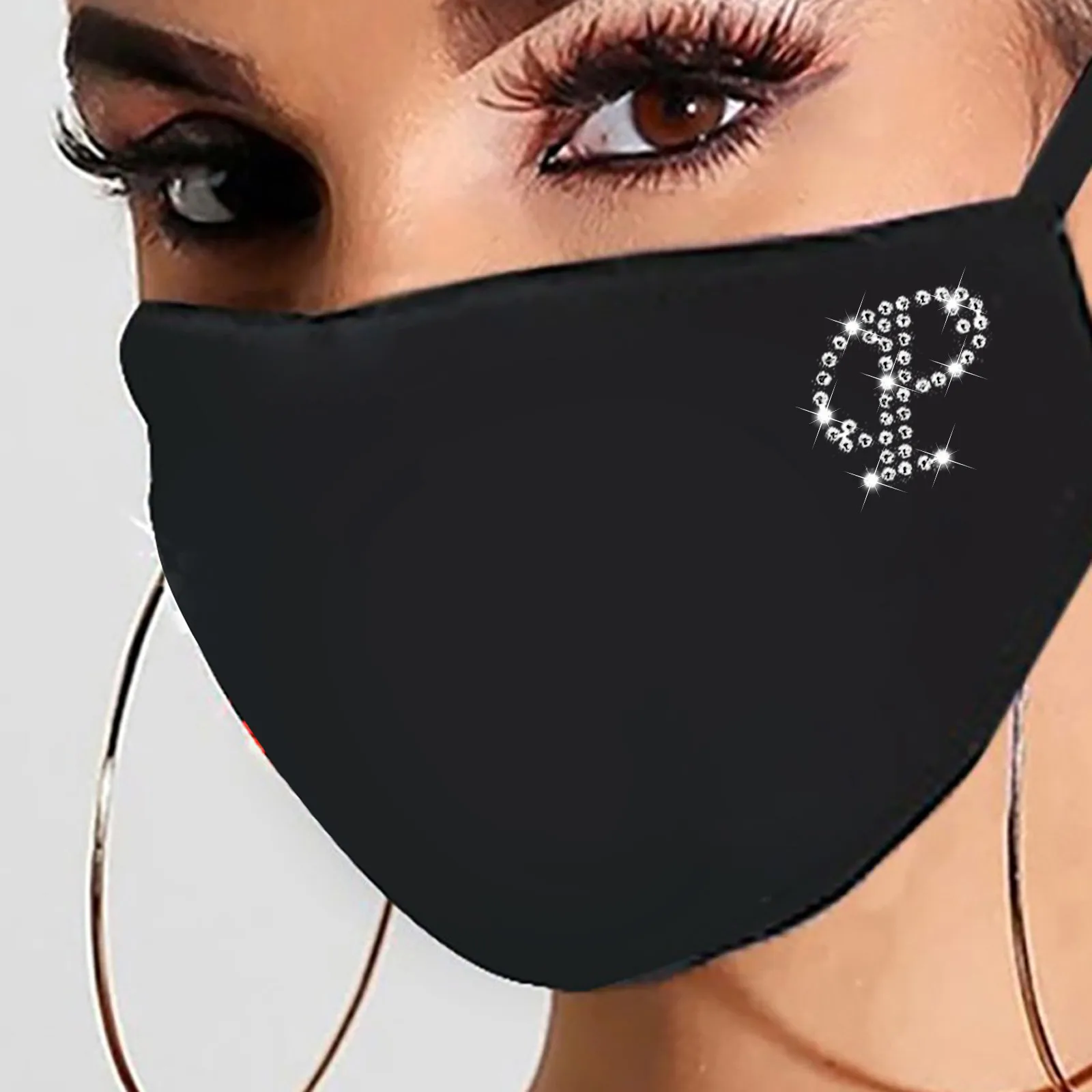 

Headband Women Reusable Outdoor Drill Breathable Fashion Ice Cotton Windproof Mask mscara # mascarillas