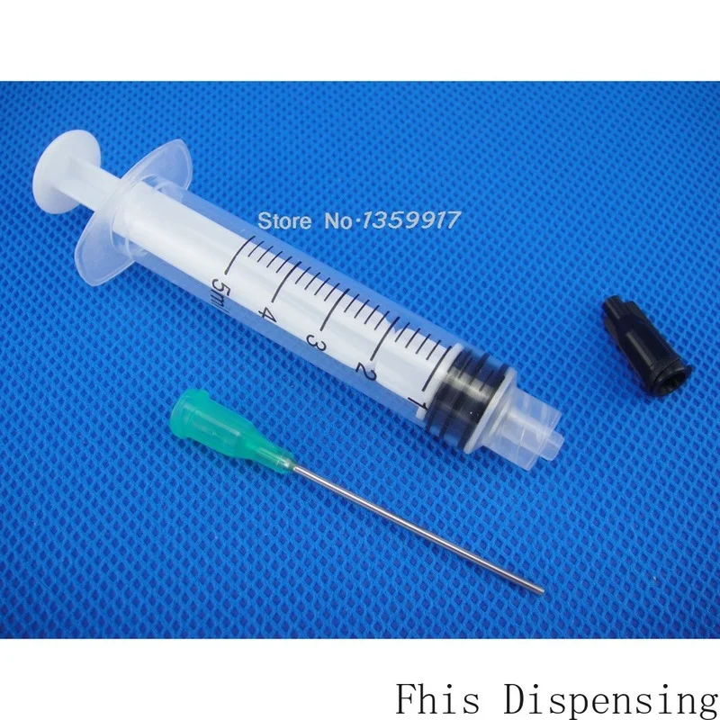 5cc/косметика парфюмерия диспенсер 5 мл шприц 18G синий тупой раздаточная игла клей