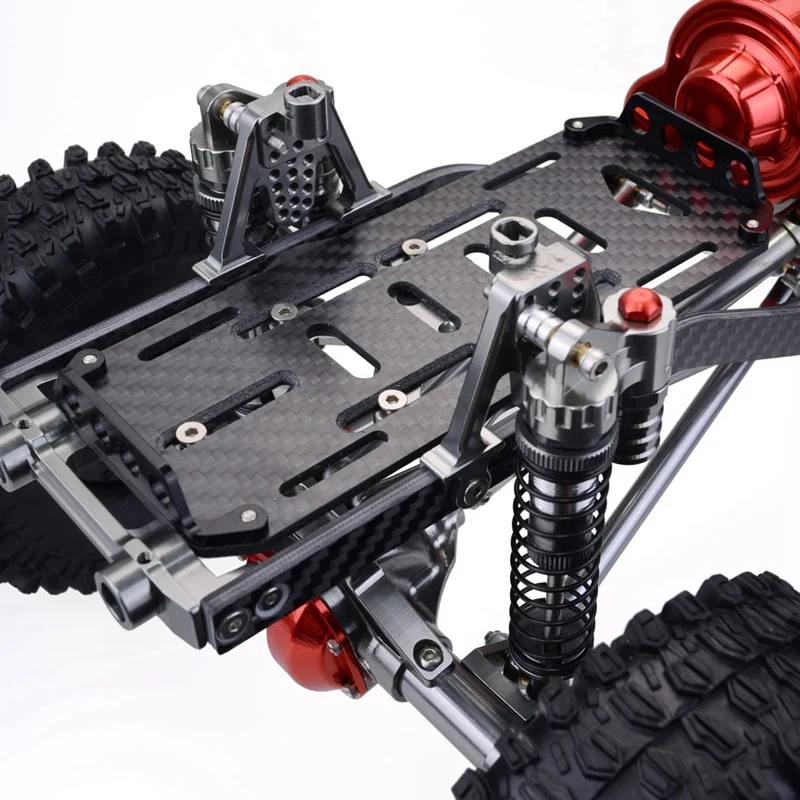 RC Racing CNC Aluminum Metal and Carbon Frame for Car 1/10 AXIAL SCX10 Chassis 313Mm Wheelbase Vehicle Crawler Cars Parts | Электроника