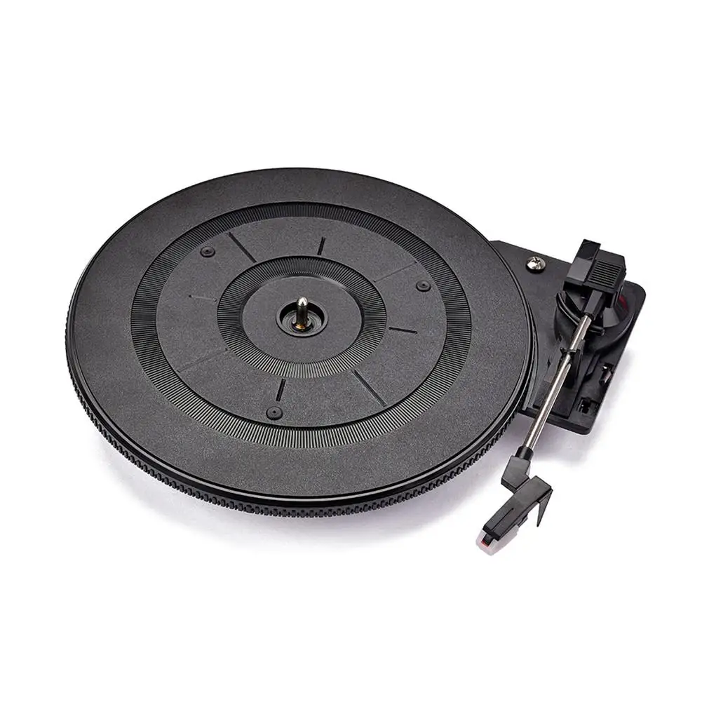 

28cm Black Phonograph Turntable 35.5 x 28 x 1 cm for Vintage Vinyl LP Record Player Turntable Player Accessories