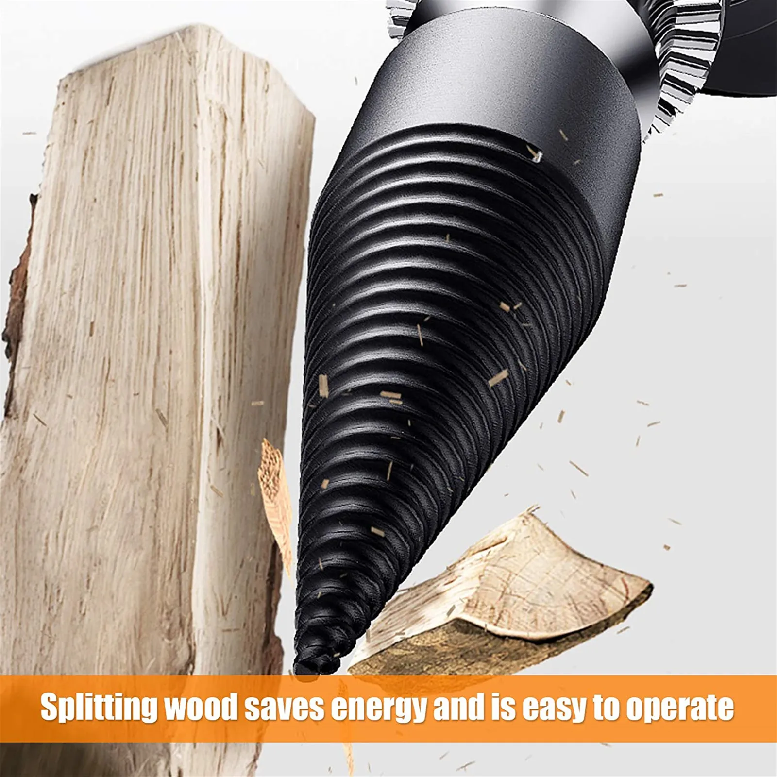 

Chopping Wood Drill Firewood Splitter Black Hexagonal Handle 32MM 42MM For Household Use Replacement Parts Bits Tools