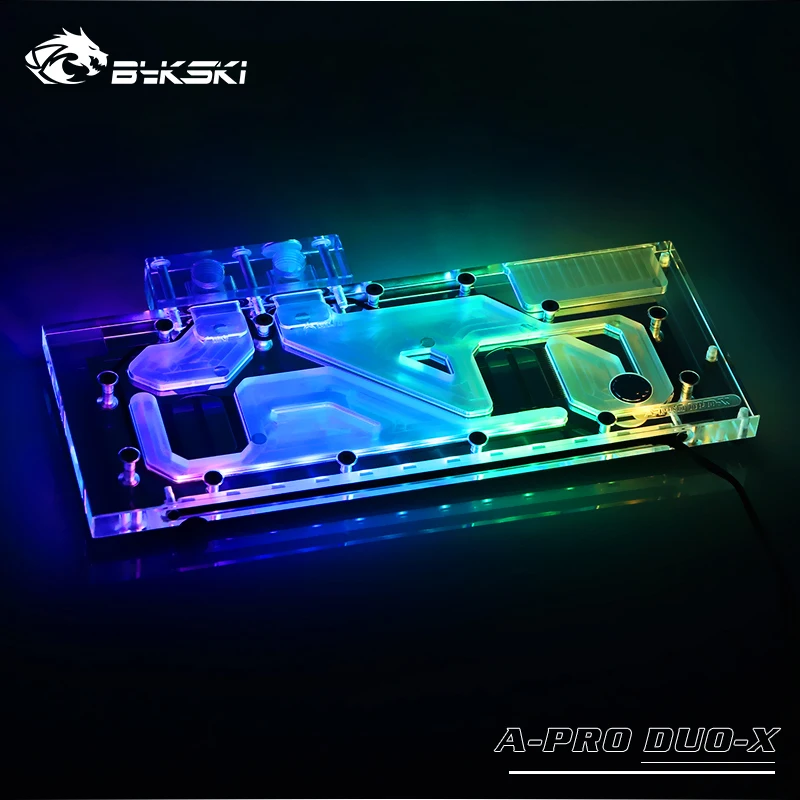 

Bykski Gpu Water Block Use for PRO DUO Reference Edition AMD GPU Card Full Cover Copper Radiator Block/3PIN 5V /4PIN 12V A-RGB