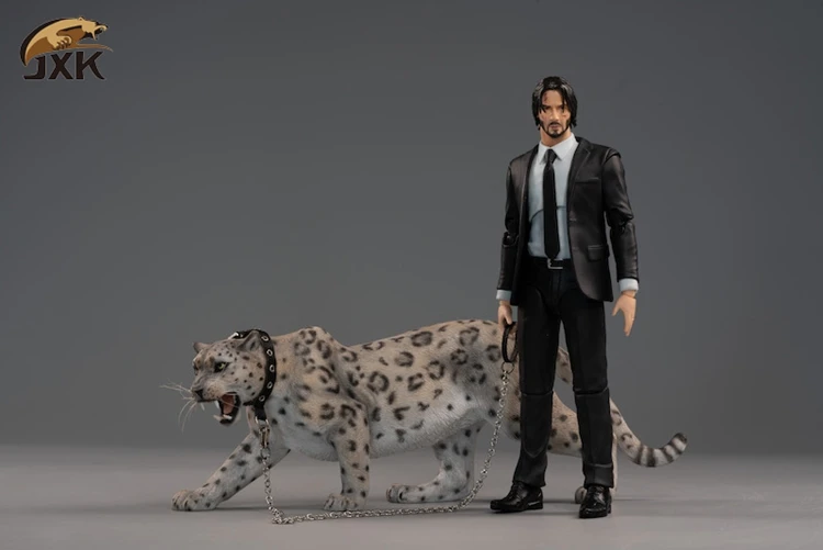 Фигурка животного игрушечная Статуэтка 1/12 JXK Jxk021A/B/C 3 цвета Леопард Ягуары