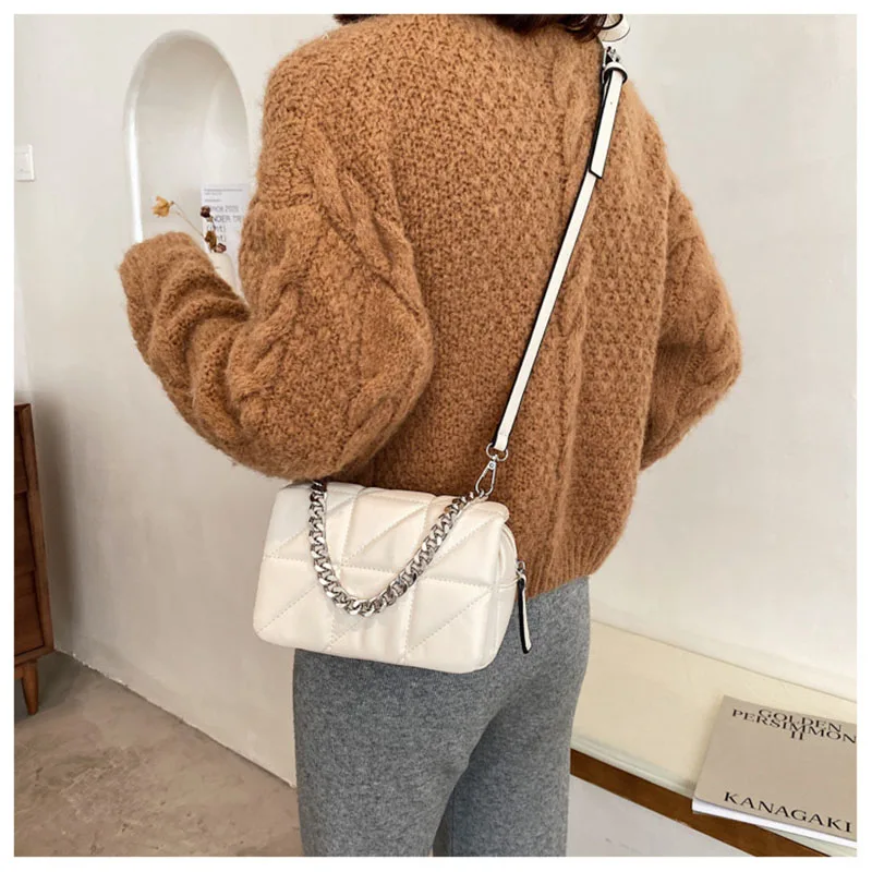 Новейшие стильные сумки для женщин 2021из искусственной кожи повседневные