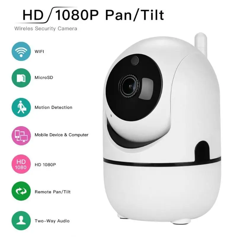 

1080P облако Беспроводной IP Камера интеллигентая (ый) автоматическое слежение за человека экшн-камера с wi-fi камера для домашней безопасности в...