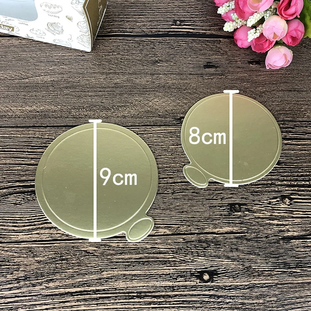 Круглые доски для тортов доска золотых карт бумажный коврик выпечки базовая