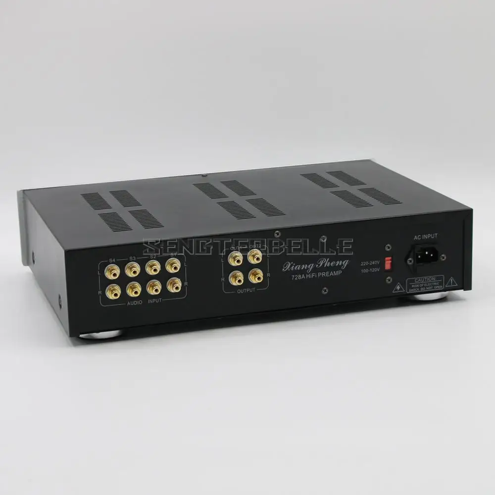 Фото Готовый ламповый предусилитель 728A 12AT7+12AU7, стерео предусилитель HIFI с регулировкой громкости №3