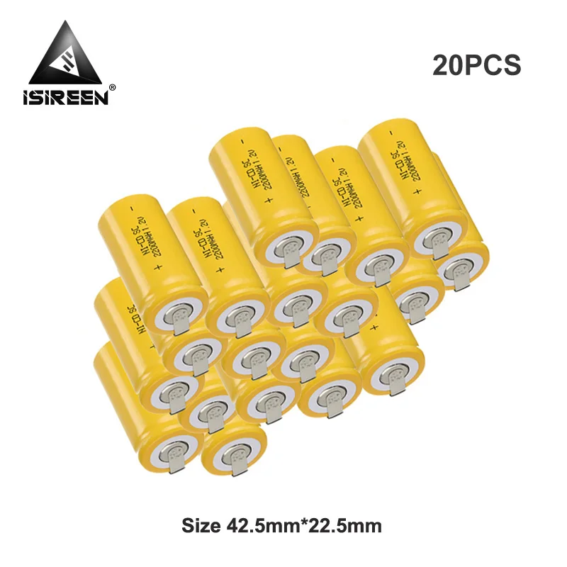 1 2 V 2200mAh SC Ni-CD аккумуляторные батареи DIY sub Ni CD электрические инструменты