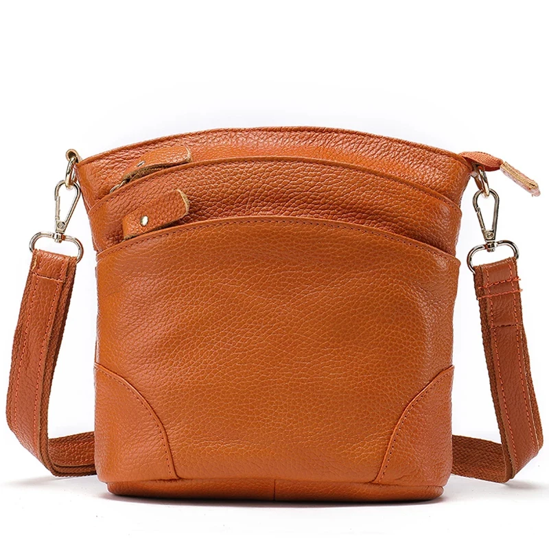 

Luufan Women's Shoulder Bag Female Genuine Leather Bags for Women Messenger Bags Small Leather Shoulder Crossbody Bag Flap 8363
