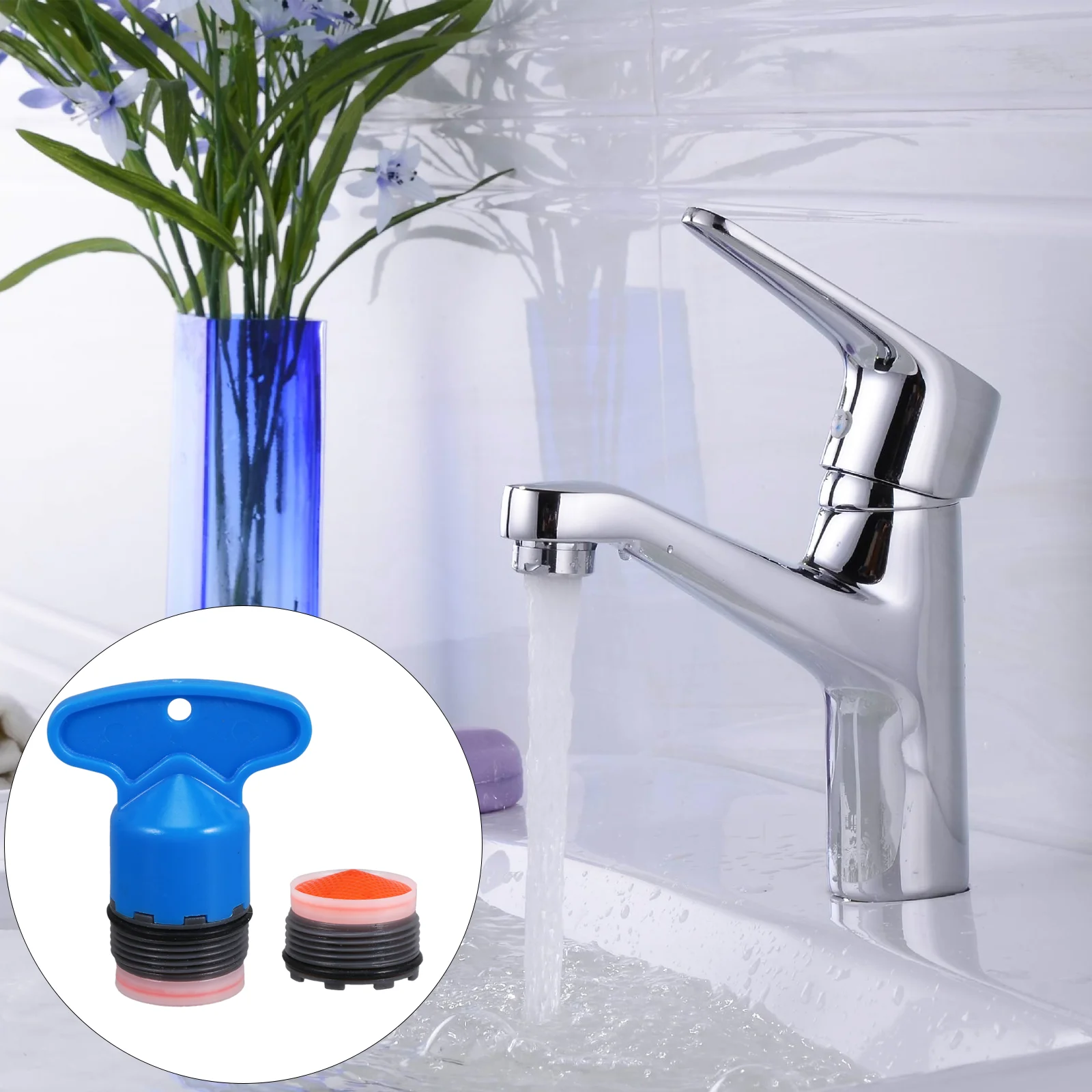 

6pcs Built-in Filter Core Bubbler Cleaning Filter Tool