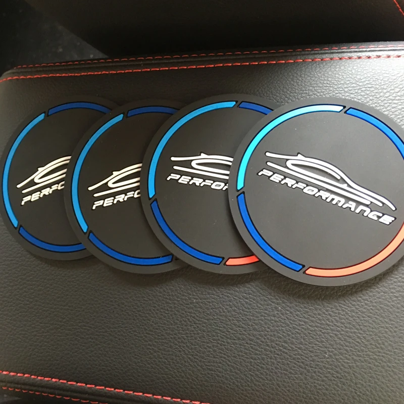 2 Pcs Universal Car Cup Mats Non-slip Mat Silicone Water Anti-Slip Slip Covers Interior Decoration Styling Accessories | Автомобили и