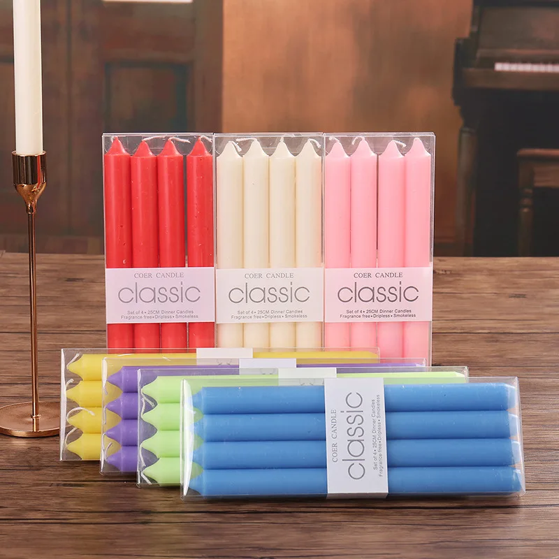 

8“ 2.2cm diameter candles for rituals long candles classic smokeless candles birthday party candles paraffin candles for home
