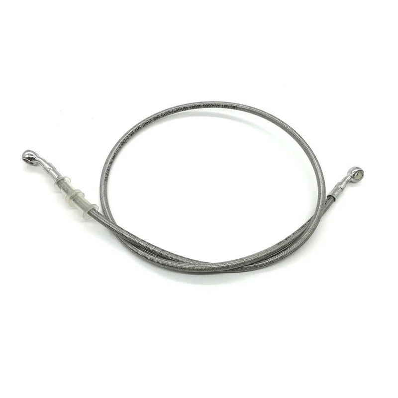 

motorcycle Universal Dirt Bike Braided Brake Hose Line Steel Brake cable Hydraulic Banjo pipe 270mm-1500mm for head both sides
