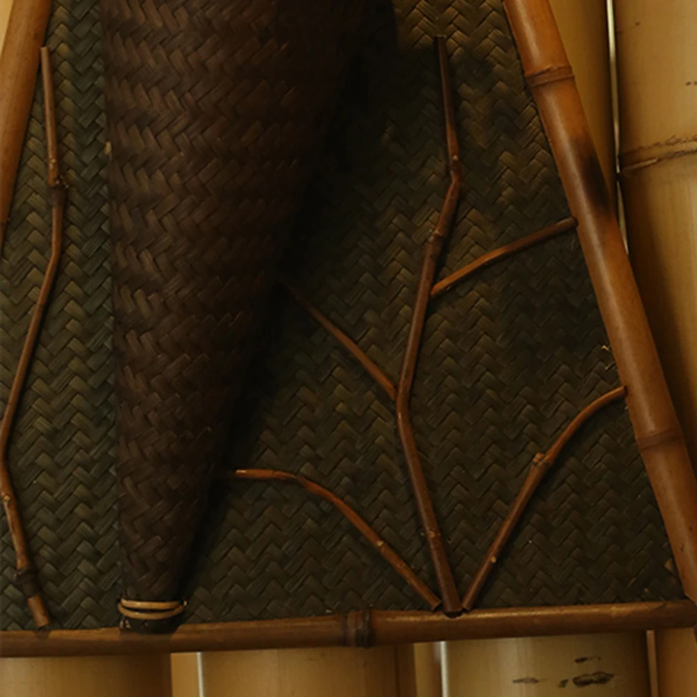 Традиционные японские Стиль висит натурального бамбука ваза для дома и сада