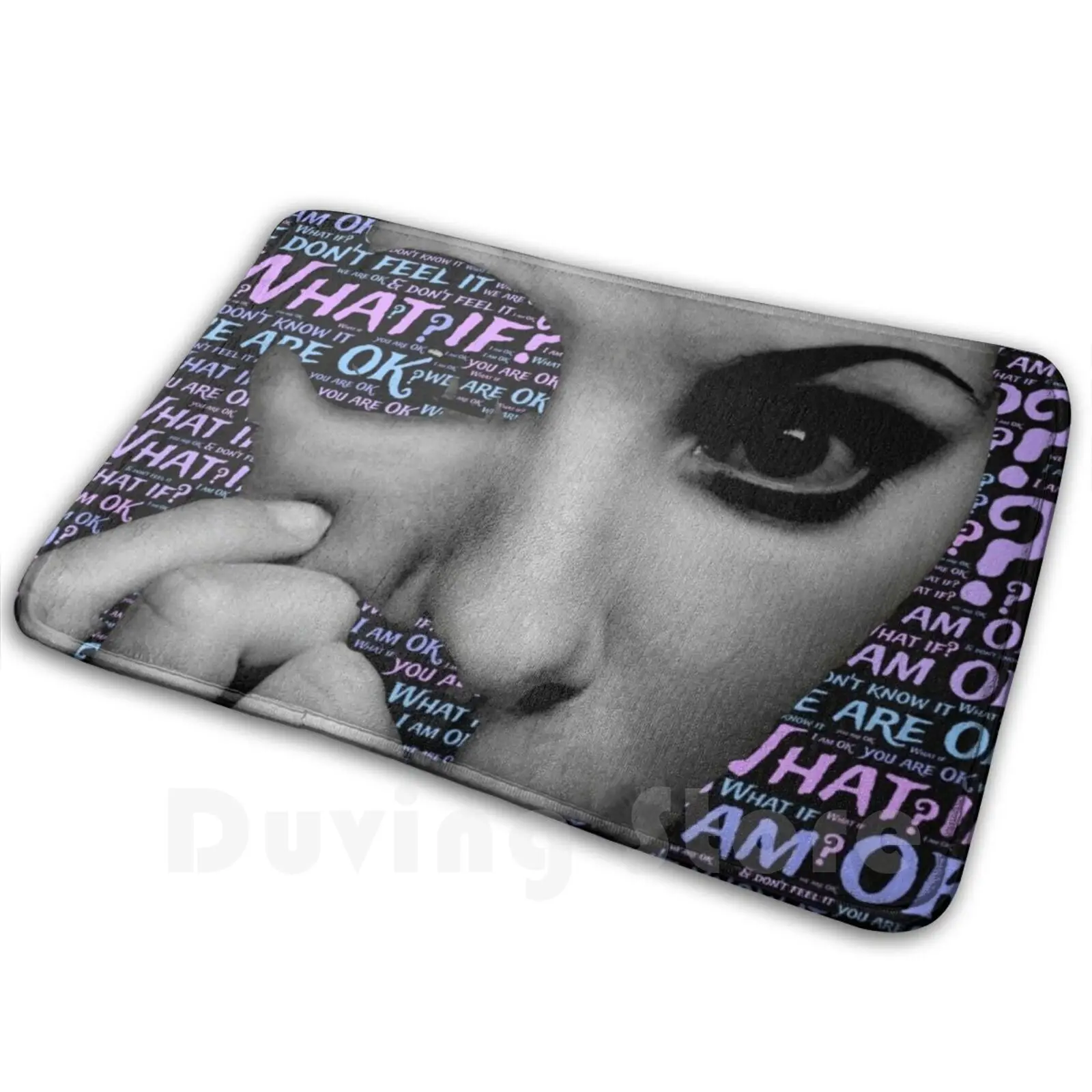 

Что делать, коврик, подушка, мягкое нескользящее невидимое полое лицо