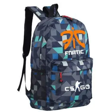 CS GO FNATIC Virtus рюкзак со змеиным узором Школьные сумки дорожные сумки на плечо сумка для ноутбука подростка USB порт рюкзак сумка - Цвет: 24