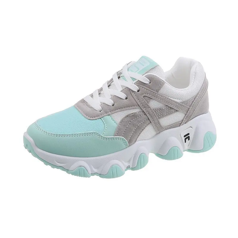 

Women's new fashion hot sale sneakers, mesh comfortable and breathable outdoor walking shoes pink lace-up women's shoes