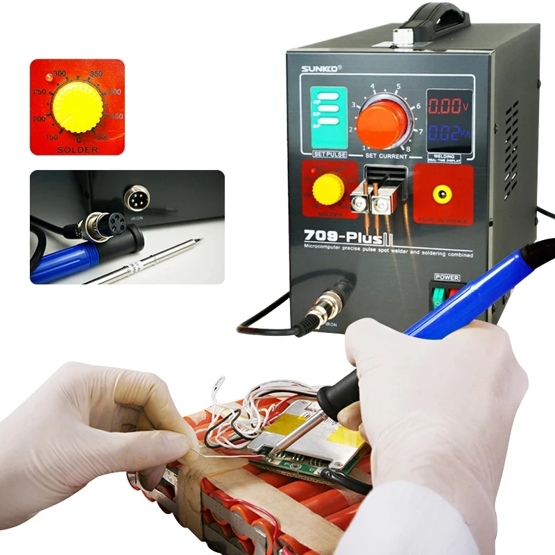 Большая скидка 709 плюс точечная сварка кВт высокомощный импульсный литиевый