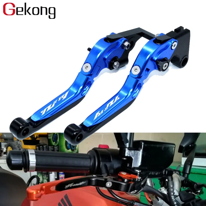 

For YAMAHA YZF-R1 YZF R1 YZFR1 2004 2005 2006-2008 Motorcycle Accessories Folding Extendable Brake Clutch Levers LOGO YZF-R1