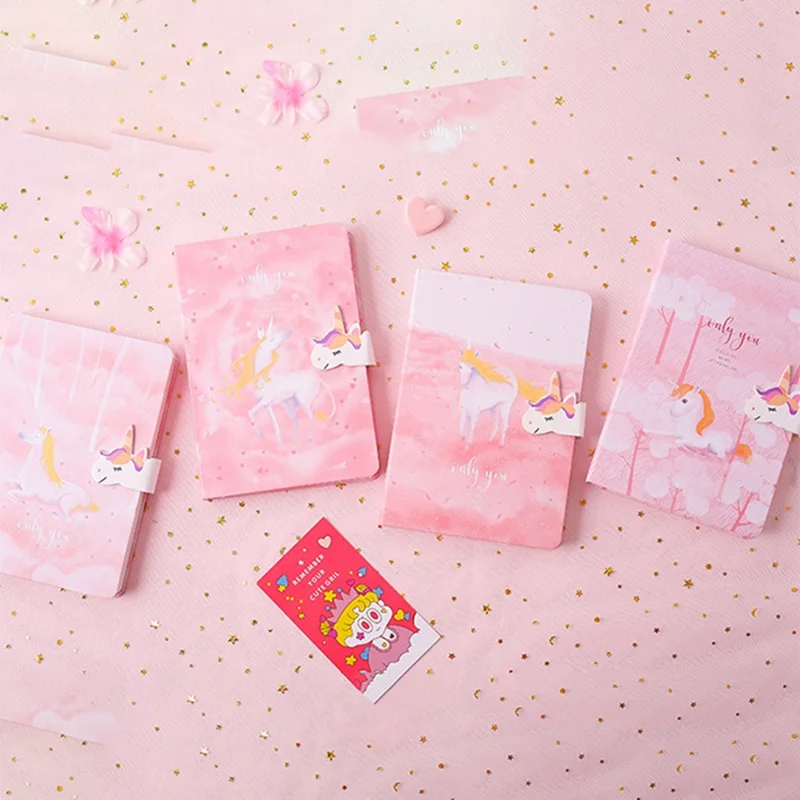 Мультяшный Единорог жесткий чехол Kawaii планировщик ученики блокнот офисные
