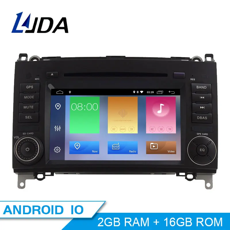 Автомобильный DVD плеер LJDA 2 Din Android 10 0 для Mercedes Benz Sprinter B200 B class W245 B170 W209 W169 Gps радио