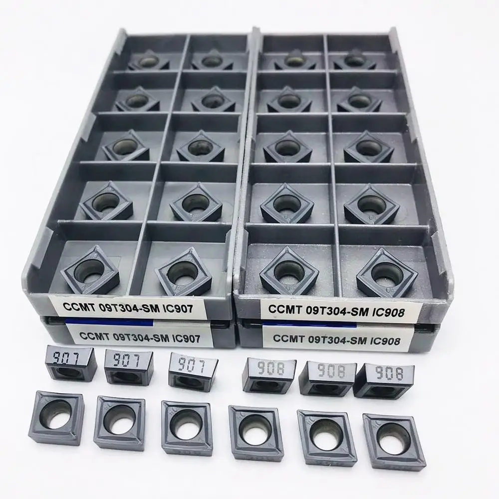 Твердосплавная вставка CCMT09T304 SM IC907 IC908 32 51 внутренняя токарная токарные детали