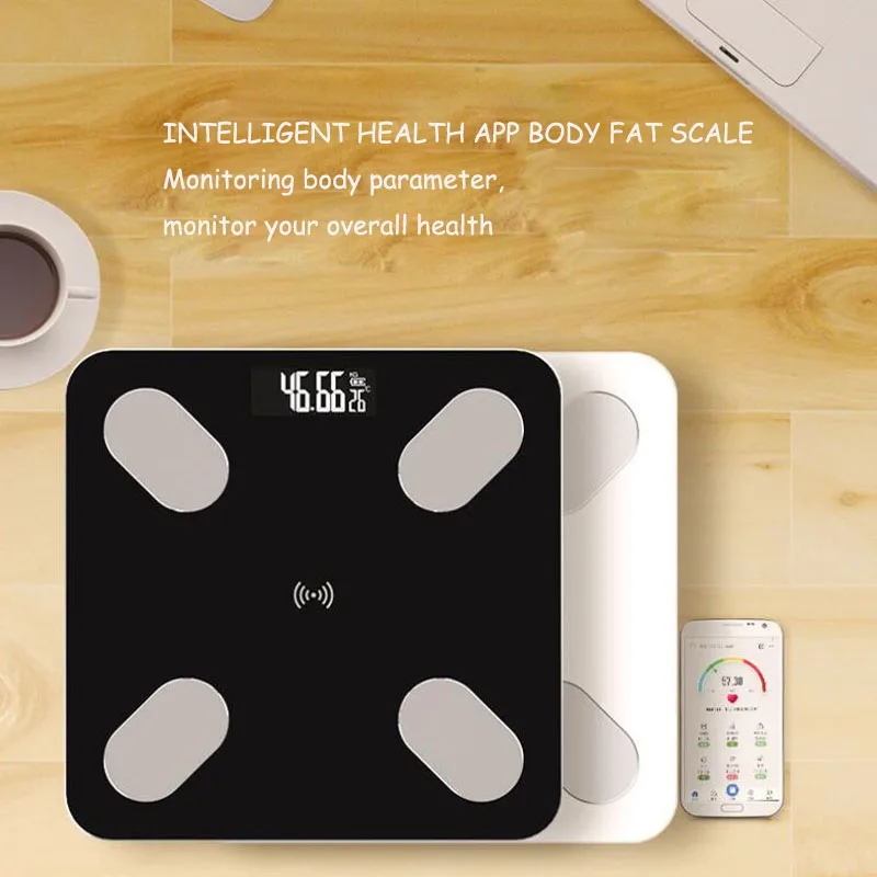 

LED Digital Bluetooth Body Fat Scale BMI Scale Smart Electronic ​Scales Bathroom Weight Scale Balance Body Composition Analyzer