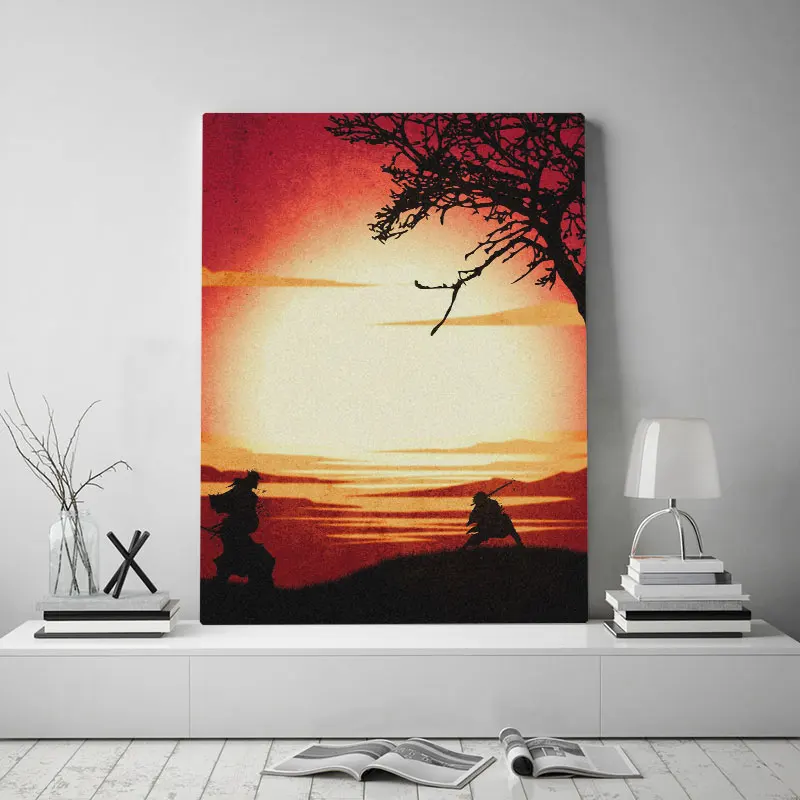 Постер манга Самурай хамплоо холст художественное украшение на стену принты для