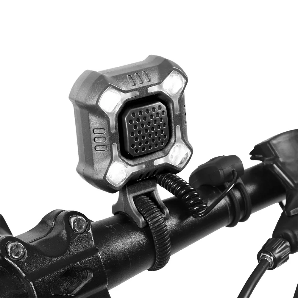 

140db Waterproof Bicycle Light USB Charging Bike Front Light Flashlight Handlebar Cycling Head Light with Horn