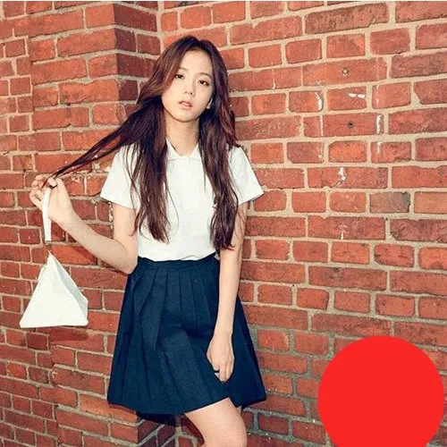 Kpop/розовая футболка и юбка для шоу на сцене комплект из двух предметов женский