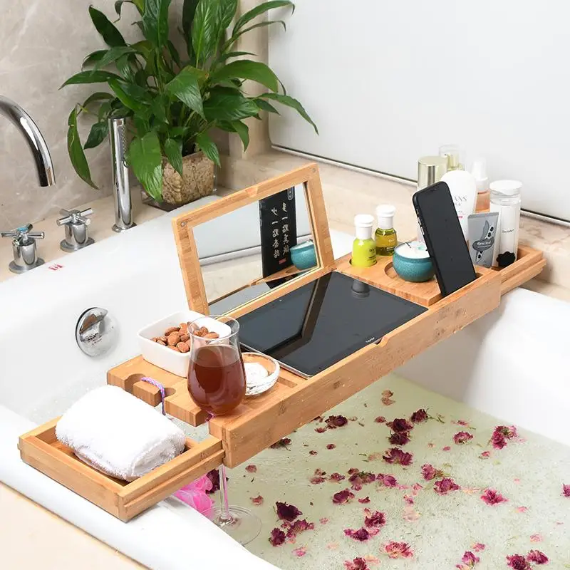 

a Engelli Tutunma Bar Holder for Book Shelf Wine Plateau De Bain Accessories Tablette Baignoire Bathtub Tub Tray Bath Frame