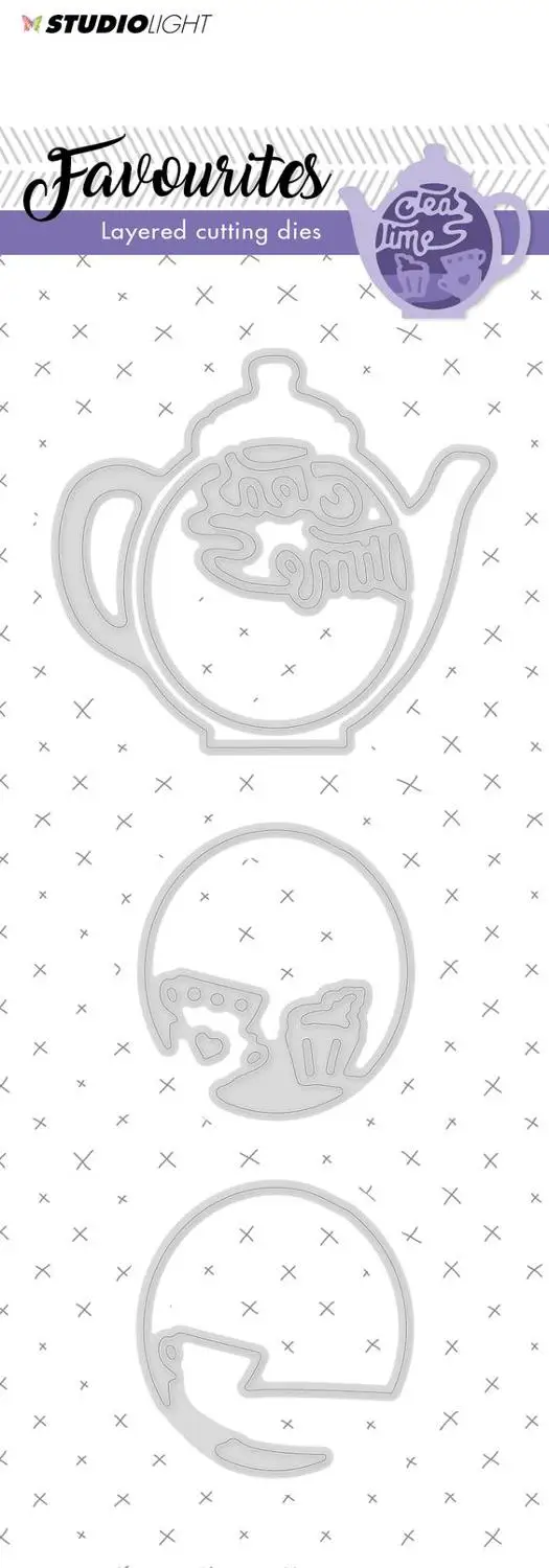 

LLove CCraft Metal cutting dies Teapot layer Scrapbook paper craft knife mould blade punch stencils dies