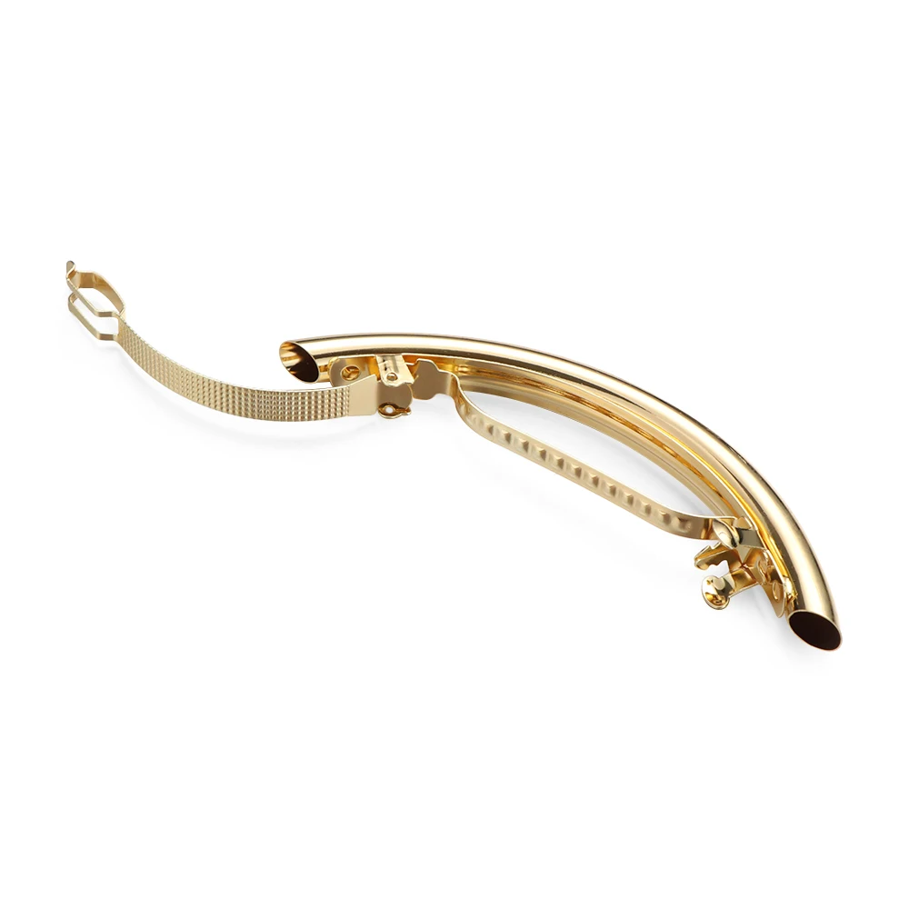 Горячая Распродажа 2019 металлическая Золотая/серебряная простая трубка дугой