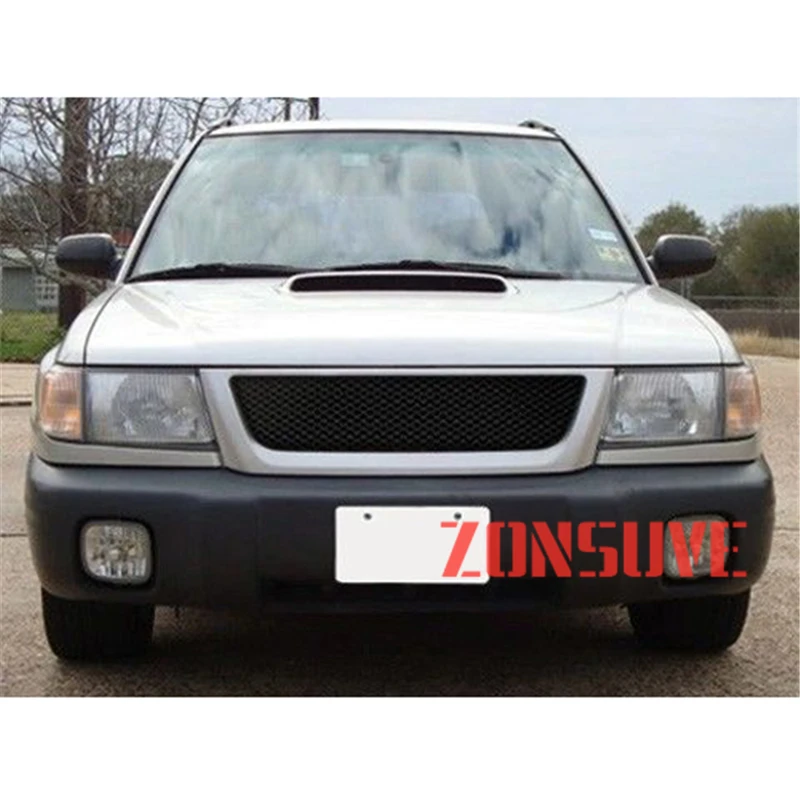 

Use For Subaru Forester 1998 1999 2000 Year Carbon Fibre Refitt Front Center Racing Grille Cover Accessorie Body Kit Zonsuve