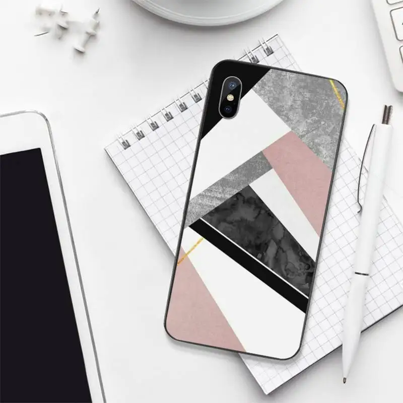 

Electroplate Geometric Marble Phone Case for iPhone 11 12 pro XS MAX 8 7 6 6S Plus X 5S SE 2020 mini
