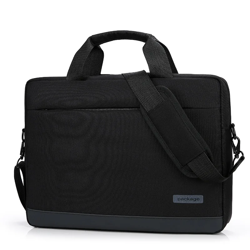 Multi-size Notebook Computer Bag Oxford Unisex Simple Shoulder Bag Retro Zipper Waterproof Short Trip Business Briefcase Hot Sal