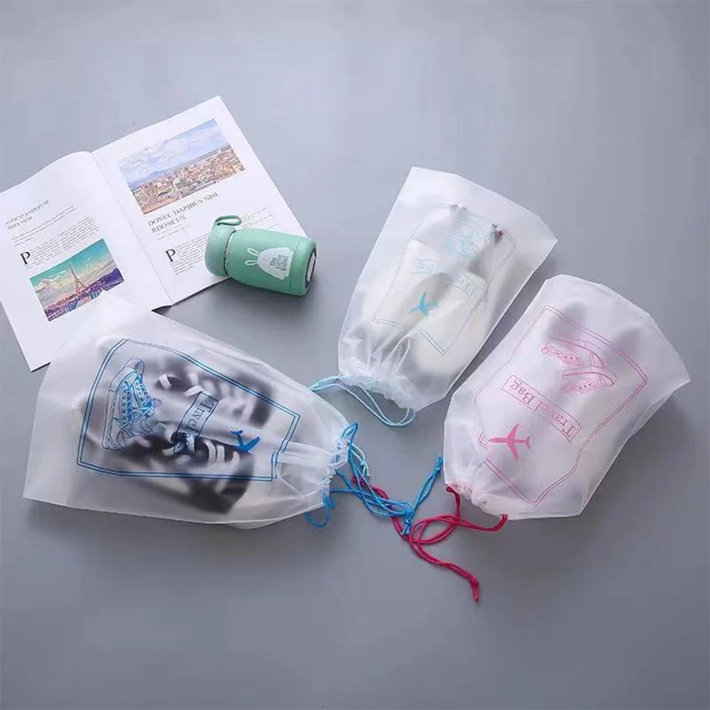 

3PC Cloth Bags Waterproof Drawstring Bags for Packing Kids Girls String Bag for Replaceable Shoes Storage Gothic Cute Pouch