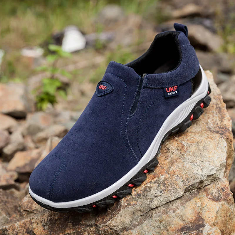 

Мужская обувь, новинка 2021, мужские Модные однотонные повседневные туфли для скалолазания, Мужские дышащие флоковые винтажные стильные улич...