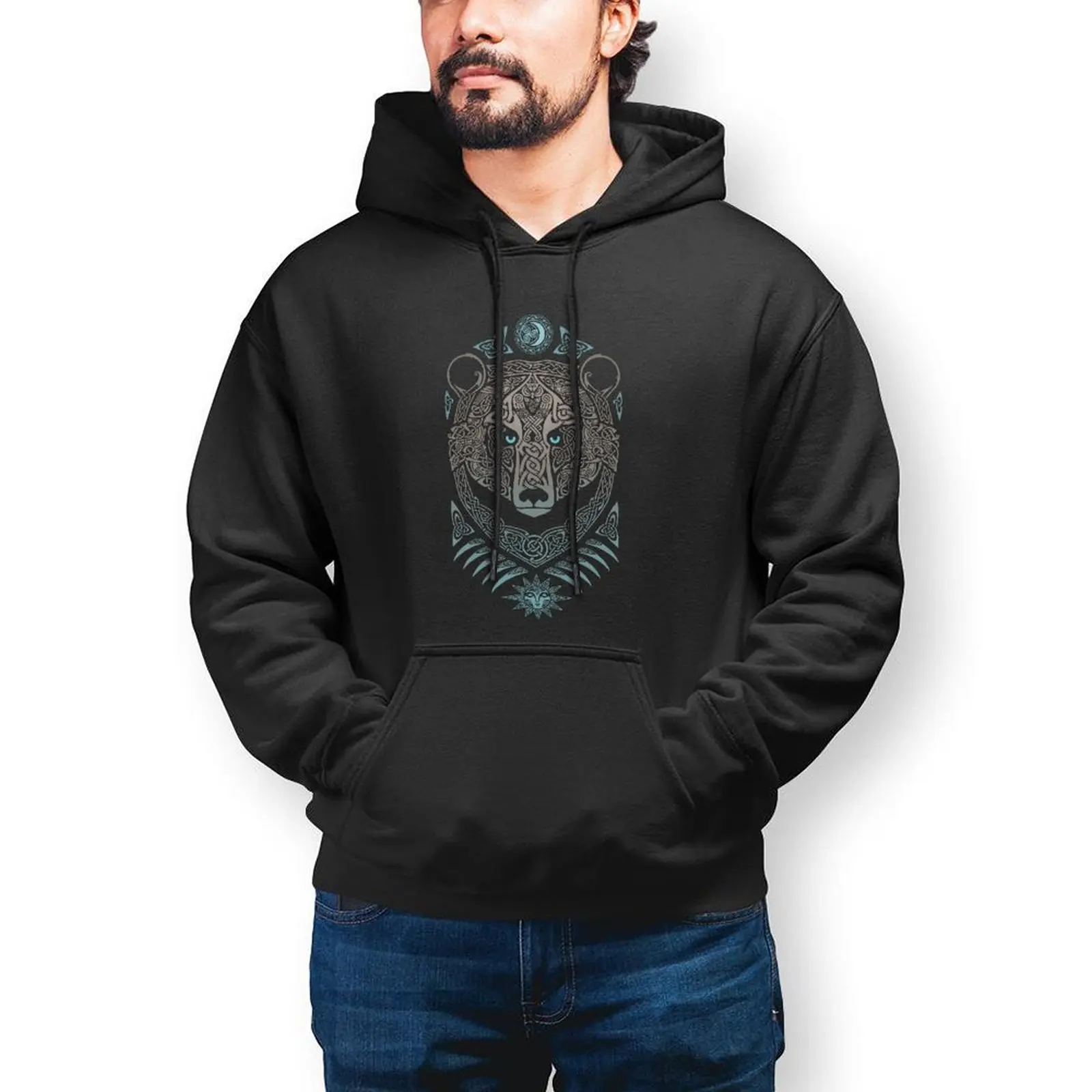 

Толстовка с капюшоном Forest Lord Viking Valhalla, Симпатичные Длинные хлопковые толстовки, мужской зимний Свободный пуловер, Толстовка XL