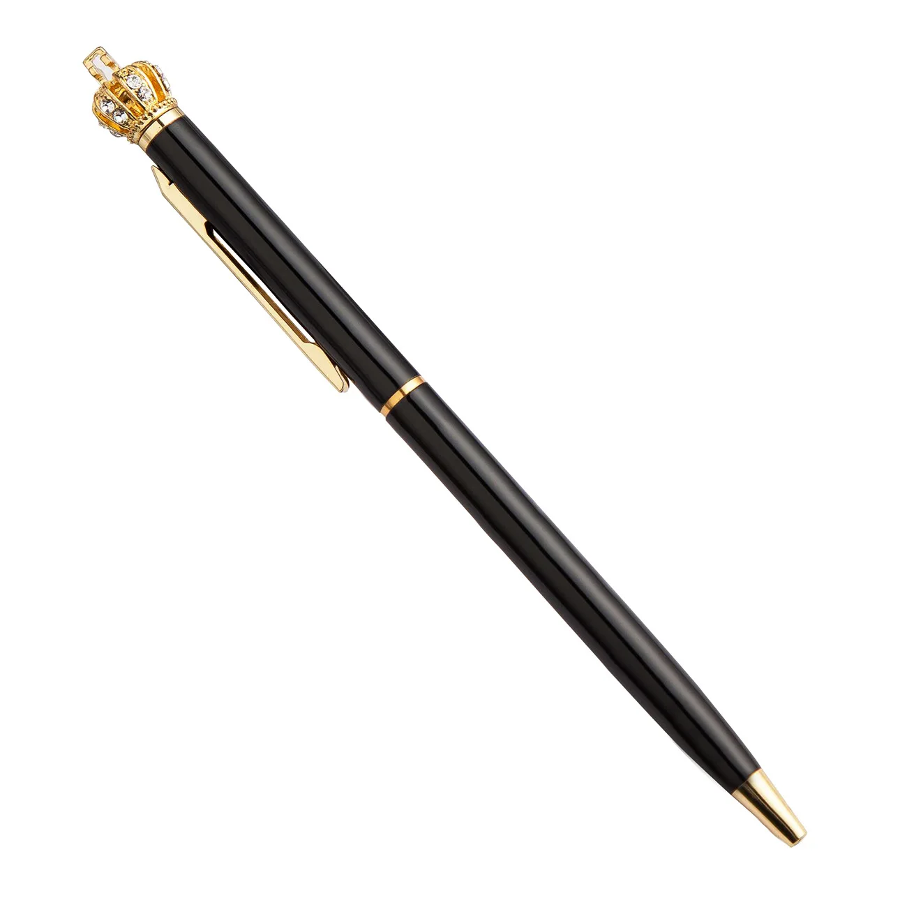 

Crown Diamond Ballpoint Pen Stationery Supply School Student Fashion Creative Cute Fantasy Metal Personalized Gift Pen