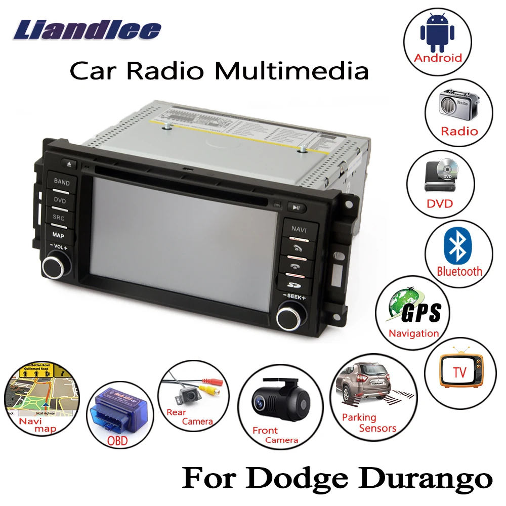 Автомобильный Android мультимедийный HD экран дисплей TV для Dodge Durango 2008 2009 2010 стерео