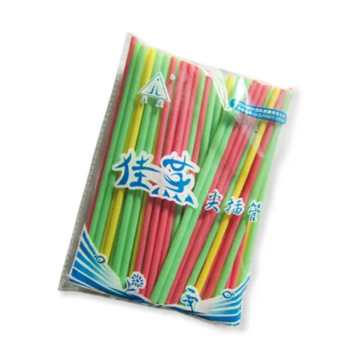 

70 Root Color White Tip Straight Straw Soybean Milk Milk Straw