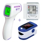 Пульсоксиметр Spo2, измеритель уровня кислорода в крови, Пальчиковый оксиметрический Бесконтактный инфракрасный термометр, монитор артериального давления