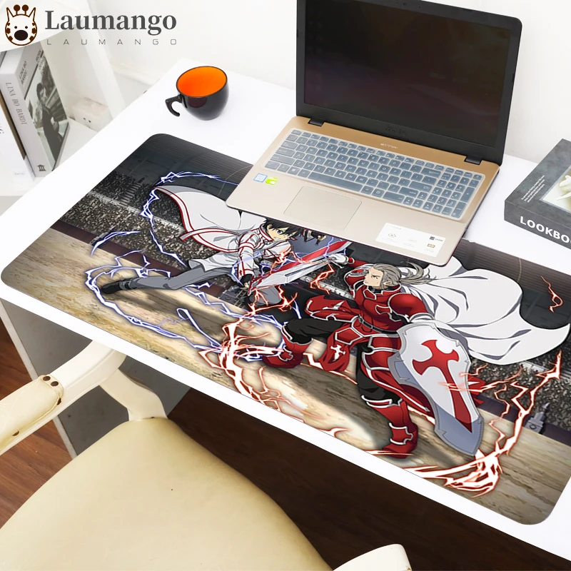 

Sword Art Large Gaming Keyboard Mouse Pad Extended anime Online Mousepad Desk Mat for CSGO DOTA