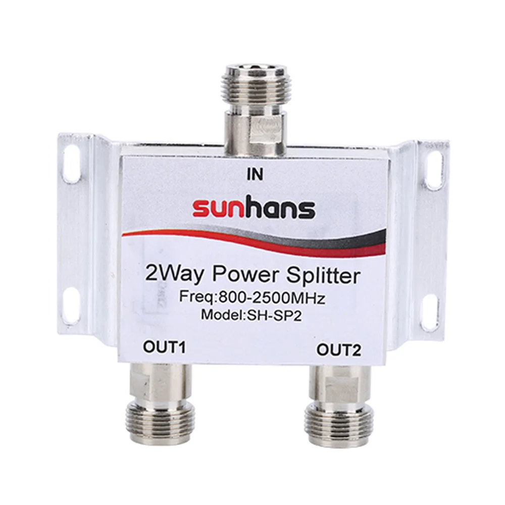 Sunhans 800 ~ 2500 МГц 1 2 Way RF разделитель мощности N гнездовой для GSM CDMA DCS 2G 3G 4G повторитель