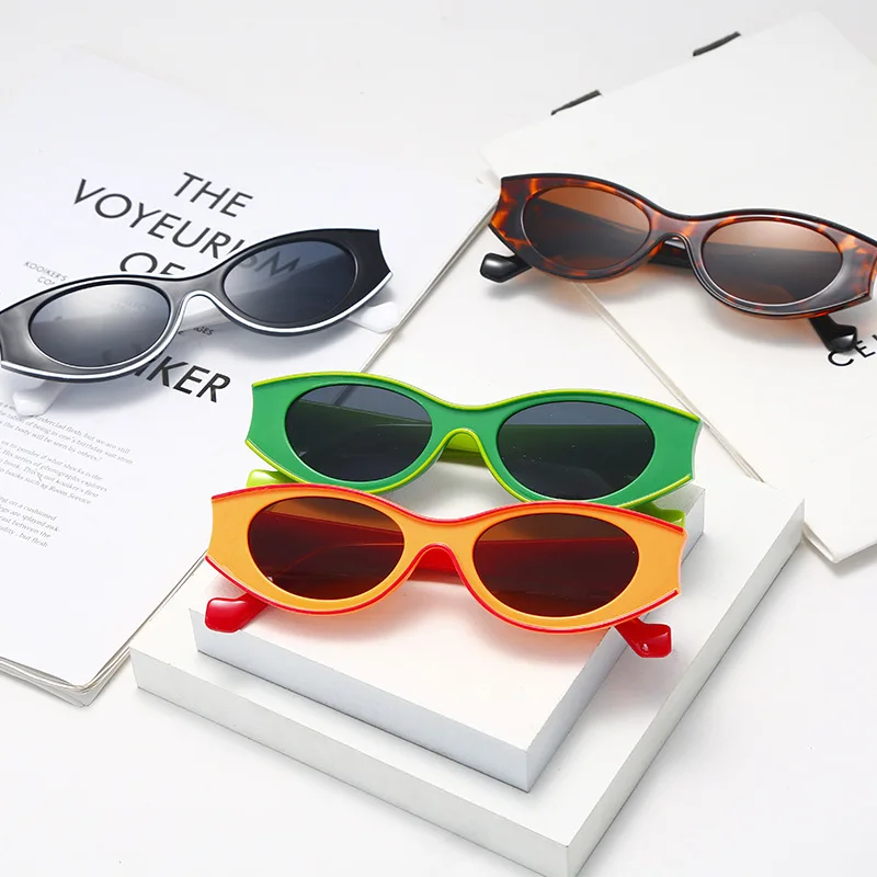 

Vintage Cat Eye Sunglasses Women 2020 New Fashion Oval Sun Glasses Female Colorful Shades Woman Eyewear Gafas de sol mujer UV400