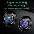 Baseus USB Car Charger Quick Charge 4.0 QC4.0 QC3.0 QC SCP 5A PD Type C 30W Fast Car USB Charger For iPhone Xiaomi Mobile Phone