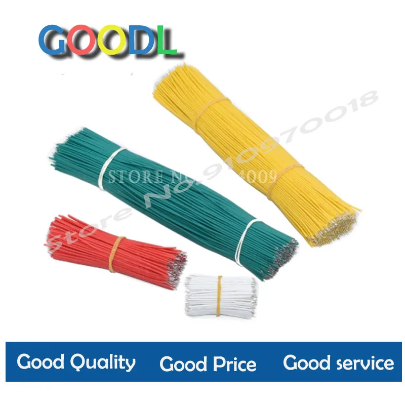 100 шт./лот 1007-24AWG оловянный припой для печатных плат 24AWG 6 см 60 мм Fly Jumper Wire Cable Tin